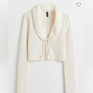 H&M Tie-front Crop Cardigan